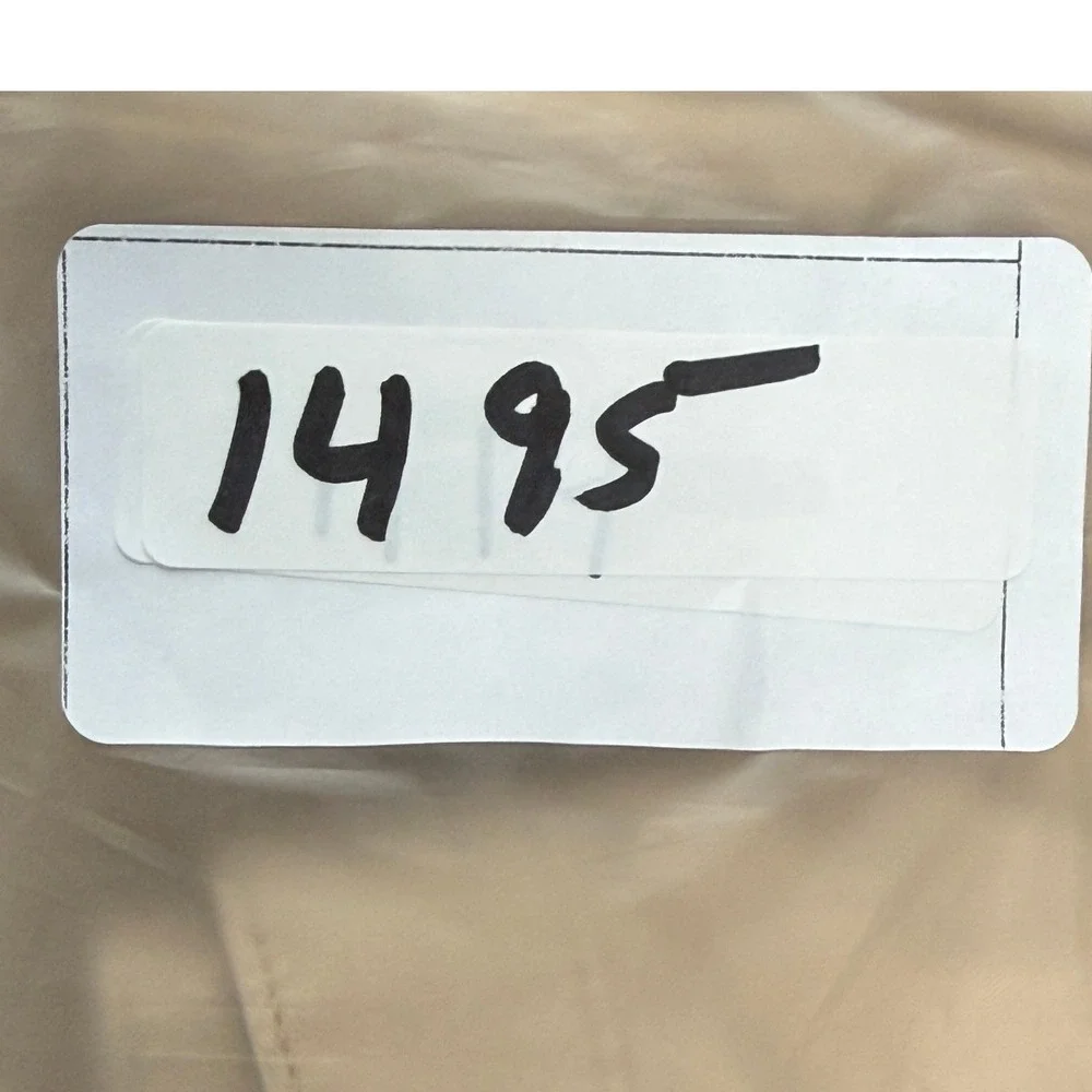 Gap New Pleated Wide Leg Khaki Pants Womens 12 Tan High Rise Academia Preppy - Picture 11 of 11